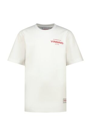 Vingino Basis T-shirt met logo Real White