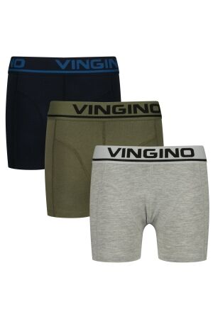 Vingino 3-pack Boxershorts Multicolor Army Green