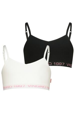 Vingino 2-pack Topjes Multicolor Black