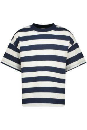 Vingino Basis T-shirt met streep Dark Blue