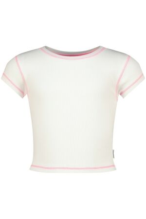 Vingino Basis-Crop T-shirt Real White