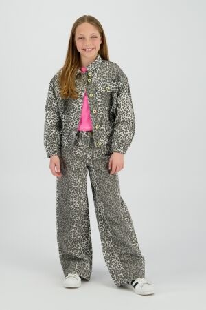 Vingino Cassie Leopard Jeans Dark Grey Vintage