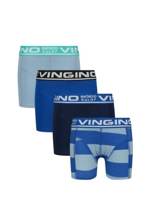 Vingino 4-pack Boxershorts Blue Seascape Blue