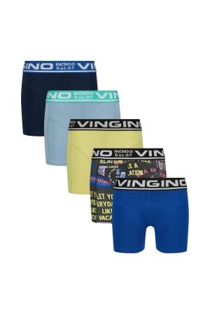 Vingino 5-pack Boxershorts Color Seascape Blue