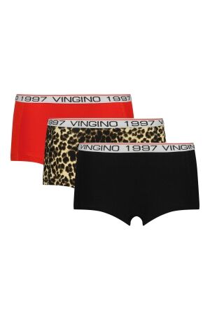 Vingino 3-pack Hipsters Animal Breeze Red