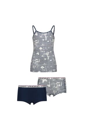 Vingino Ondergoed set met singlet Stripe Dark Blue