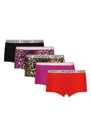 Vingino 5-pack Hipsters Animal Aster Pink