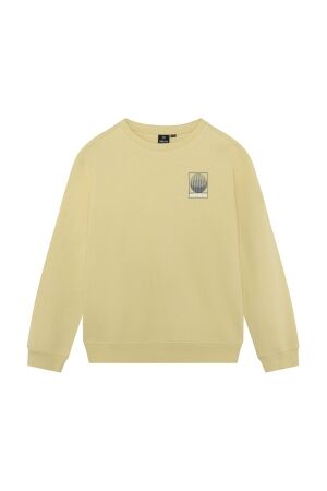 Indian Blue Jeans Sweater met rugprint Dusty Yellow