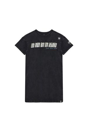 Indian Blue Jeans T-shirt Jurk Phantom