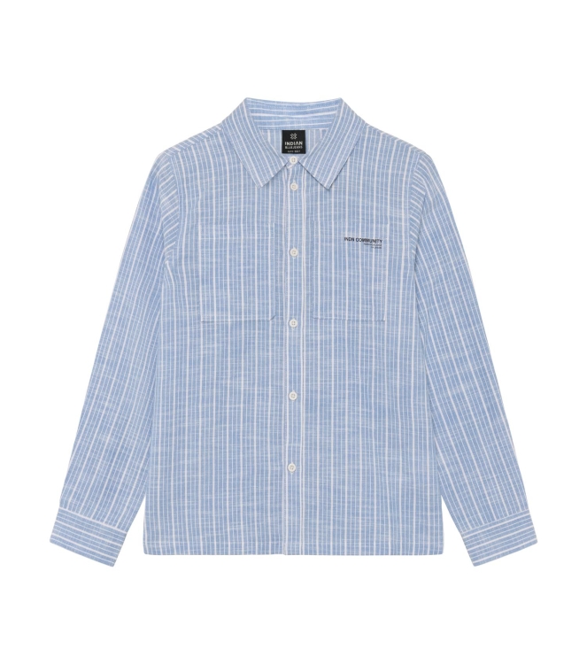 Indian Blue Jeans overhemden Bel Air Blue 960677
