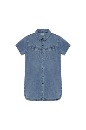 Indian Blue Jeans Spijkerjurk Used Light Denim