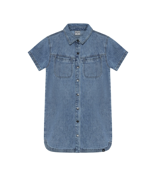 Indian Blue Jeans jurken Used Light Denim 970755