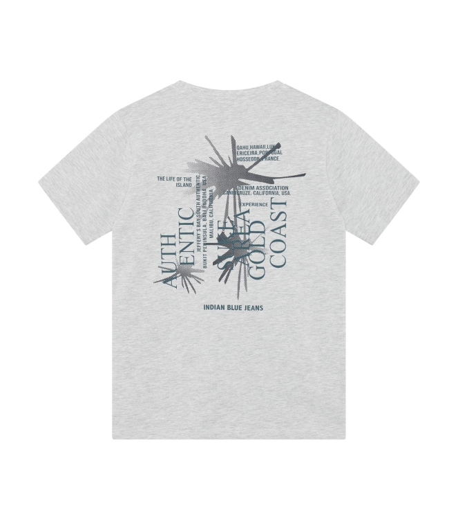 Indian Blue Jeans shirts Light Grey Melange 960641