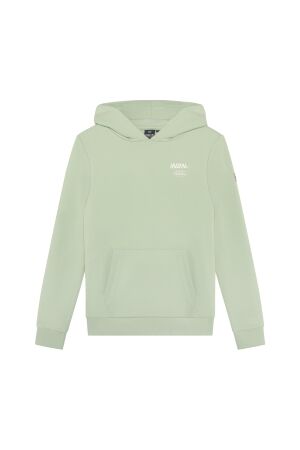 Indian Blue Jeans Hoodie Surf met rugprint Laurel Green