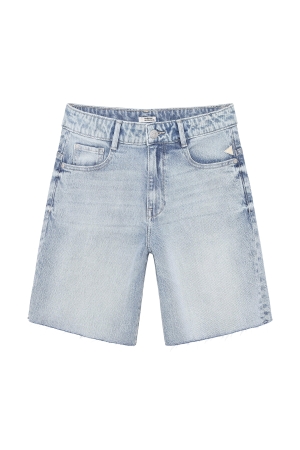 Indian Blue Jeans Korte Spijkerbroek Used Light Denim
