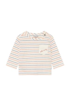 Noppies Longsleeve met streepje Egret