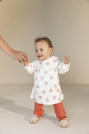 Noppies Jurk AOP Egret