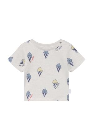 Noppies T-shirt AOP Oatmeal Melange