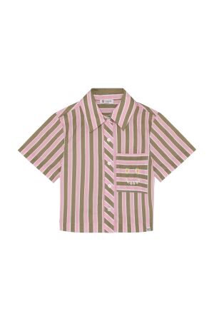 Noppies Blouse SS stripe Pastel Lavender