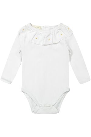 Two You Label Romper Flora White