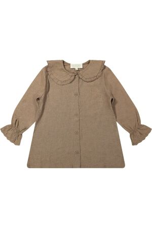 Two You Label Jurk Lisa linnen Brown