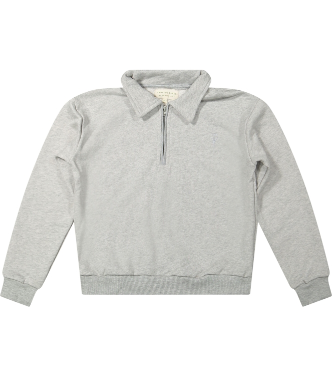 Two You Label truien Grey ZIP-SWE
