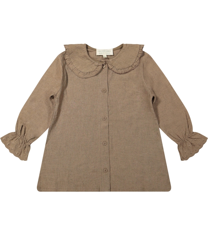 Two You Label blouses Brown LIS-LIN-BLO