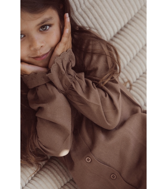 Two You Label blouses Brown LIS-LIN-BLO