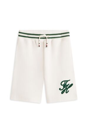 Tommy Hilfiger TH Sweatshort Script Graphic Ancient White