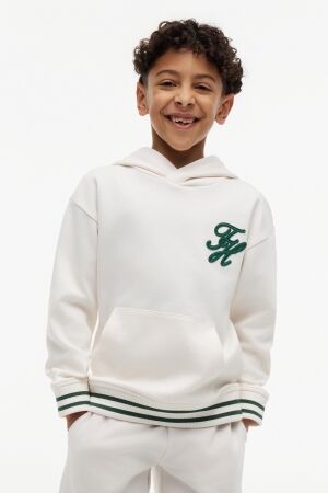 Tommy Hilfiger TH Hoodie Script Graphic Ancient White