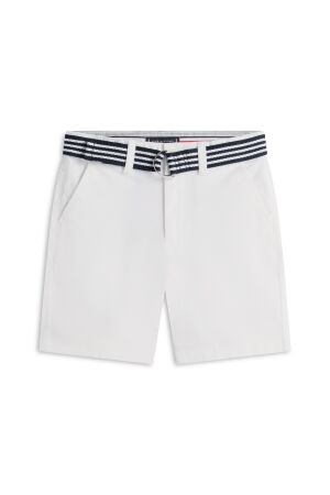 Tommy Hilfiger Chino korte broek met riem White