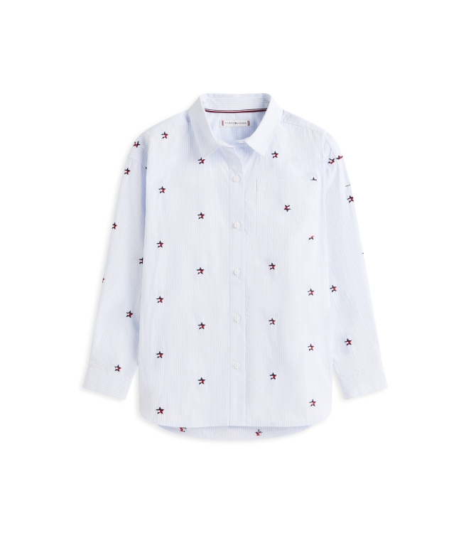 Tommy Hilfiger overhemden Sweet Blue Stripes KG0KG09306