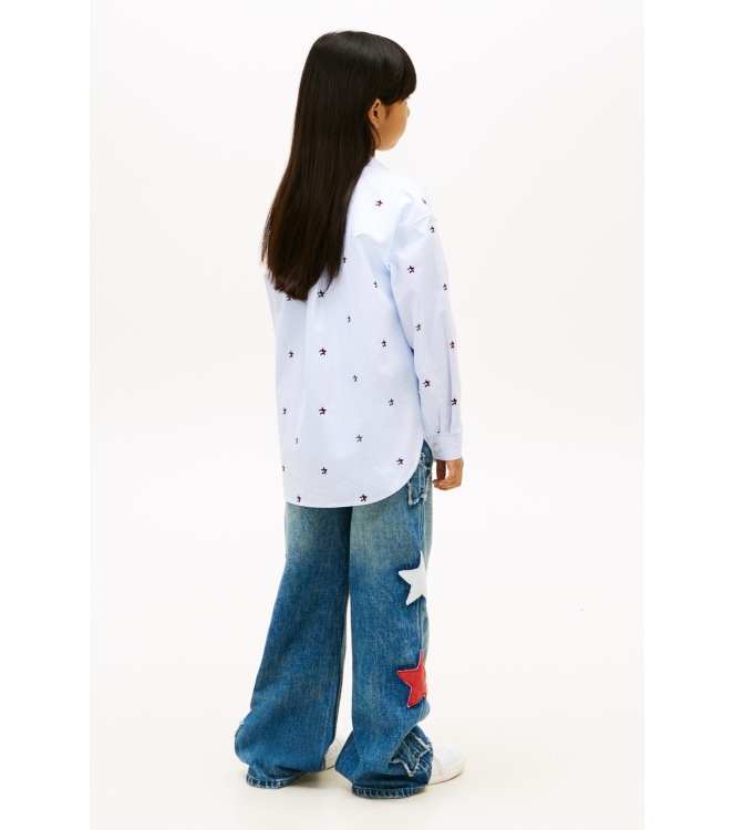 Tommy Hilfiger overhemden Sweet Blue Stripes KG0KG09306