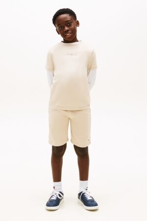 Tommy Hilfiger T-shirt met korte broek Classic Beige