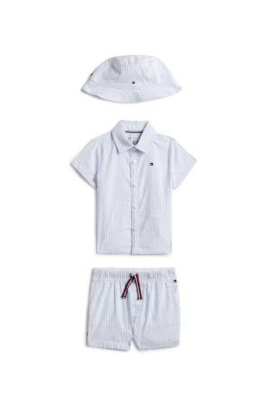 Tommy Hilfiger Ithaca geschenkset T-shirt met Short Blue Stripe