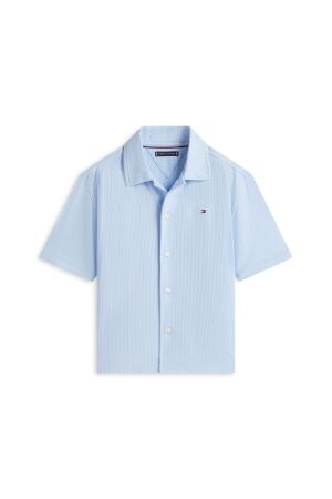 Tommy Hilfiger Overhemd korte mouw Sweet Blue