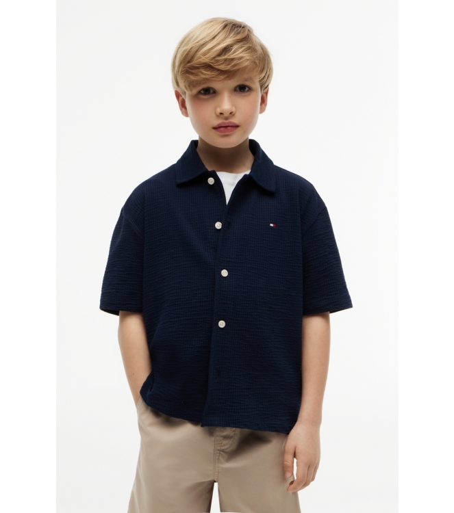 Tommy Hilfiger overhemden Dark Night Navy KB0KB10408