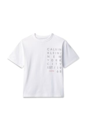 Calvin Klein T-shirt Square Logo 3-White