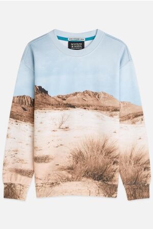 Scotch & Soda Kids Sweatshirt Photoprint Artwork Desert Scenery