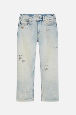 Scotch & Soda Kids Spijkerbroek Basquiat The Pitch Texas Blue