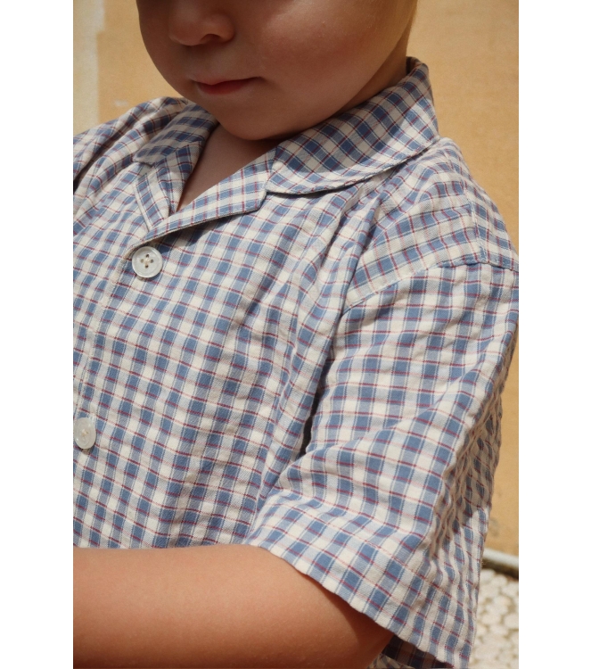 Konges Slojd  overhemden Trio Bleu Stripe KS104782