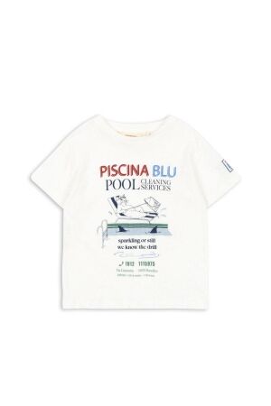 Konges Slojd  T-shirt Era Off White/Piscina