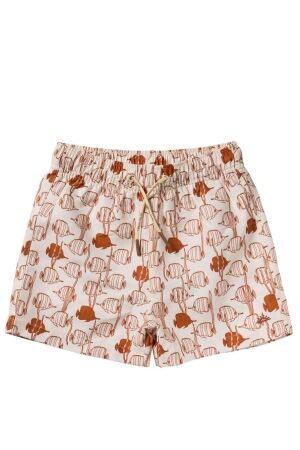 Salted Stories Fishy Zwemshort White Swan