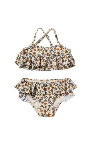 Salted Stories Pomme Flower Bikini White Swan