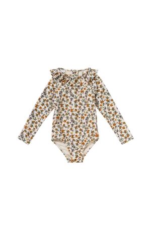 Salted Stories Pomme Flower UV-werend badpak White Swan