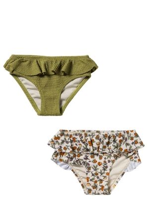 Salted Stories Pomme Flower x Glitter Crinkle 2-Pack Zwembroek White Swan