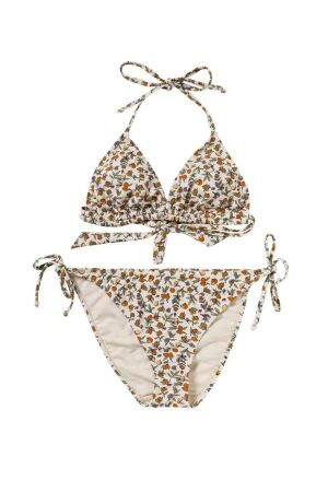 Salted Stories Pomme Flower Bikini Dames White Swan