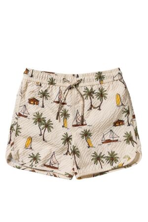 Salted Stories Sailing Zwemshort White Swan