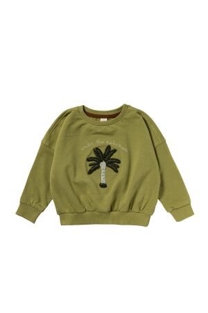 Salted Stories Beach Palms Sweater Iguana