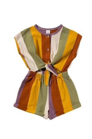 Salted Stories Multi Stripe Jumpsuit Multicolor